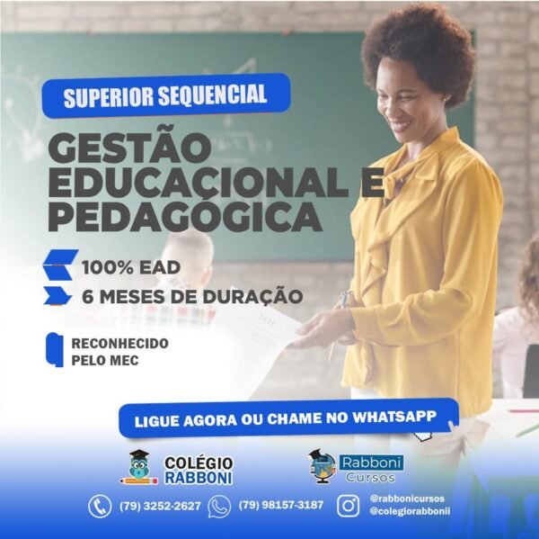 Superior Sequencial Gestão Educacional e Pedagogia