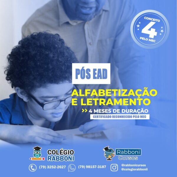 Pós Graduação Alfabetização e Letramento