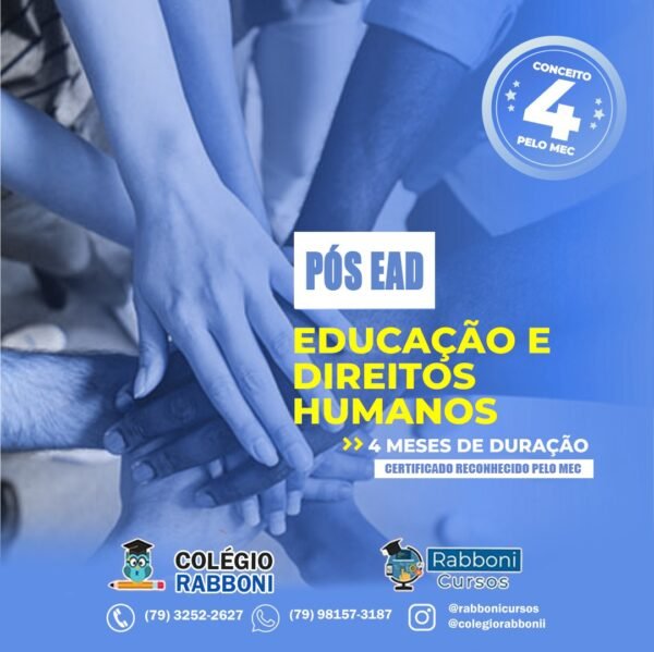 Pós Graduação Educação e Direitos Humanos
