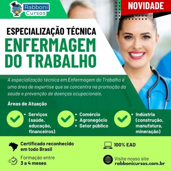 Especialização Técnica Enfermagem do Trabalho